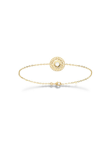 Bracelet Plaqué Or et Pierre de Lune Femme Tendance - Kiara