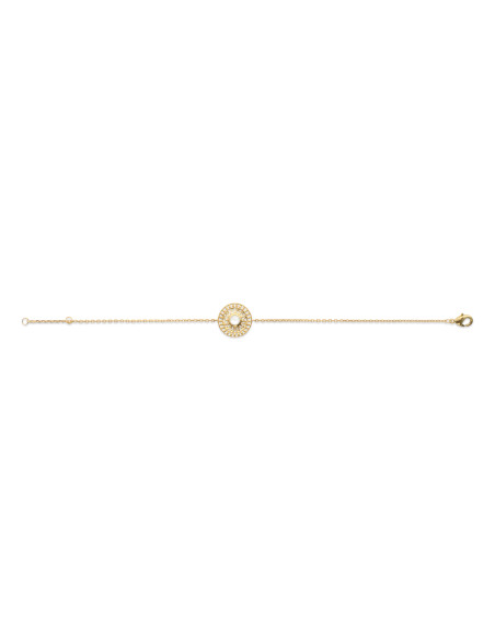 Bracelet Plaqué Or et Pierre de Lune Femme Tendance - Kiara