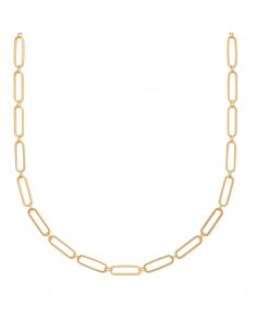 Chaîne Gros Maillon Plaqué Or Femme